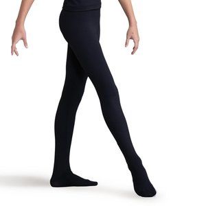 Capezio 10361B, Boy's Black Footed Tights